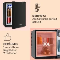 Happy Hour Minibar 5-15°C EEK G 25dB LED-Licht 14 Happy Hour Minibar 5-15°C EEK G 25dB LED-Licht -Bestes Haushaltsgeräte Geschäft 10005400 DE 0004 usp