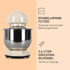 Bella Küchenmaschine 2000 W / 2,7 PS 5 Ltr Edelstahl BPA-frei -Bestes Haushaltsgeräte Geschäft 10008232 de 0005 logo