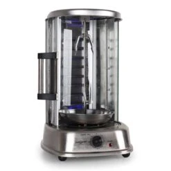 Kebap Master Pro Vertikalgrill 1500W Edelstahl Inkl. Spieß Set -Bestes Haushaltsgeräte Geschäft 10009355 yy 0005 titel offen oneconcept vertikalgrill