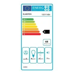 UW60BL Dunstabzugshaube 60 Cm Abzug Unterbau LED 210 M³/h -Bestes Haushaltsgeräte Geschäft 10011484 energy label