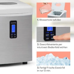 Mr. Silver-Frost Eismaschine 150W Edelstahl Weiß 15kg 10 Mr. Silver-Frost Eismaschine 150W Edelstahl Weiß 15kg -Bestes Haushaltsgeräte Geschäft 10020110 de 0004 usp