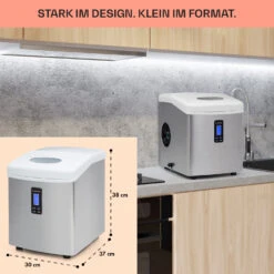 Mr. Silver-Frost Eismaschine 150W Edelstahl Weiß 15kg 12 Mr. Silver-Frost Eismaschine 150W Edelstahl Weiß 15kg -Bestes Haushaltsgeräte Geschäft 10020110 de 0006 usp