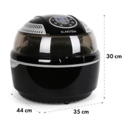 VitAir Heißluftfritteuse Schwarz 1400W Grillen Backen 9 Liter -Bestes Haushaltsgeräte Geschäft 10021766 yy 0010 detail Klarstein VitAir Heissluftfritteuse V1 Schwarz Grau reedit