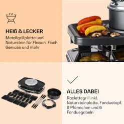 Entrecote 2-in-1 Raclettegrill & Fondue Naturstein 1100W 8 Personen 10 Entrecote 2-in-1 Raclettegrill & Fondue Naturstein 1100W 8 Personen -Bestes Haushaltsgeräte Geschäft 10022268 de 0005 logo