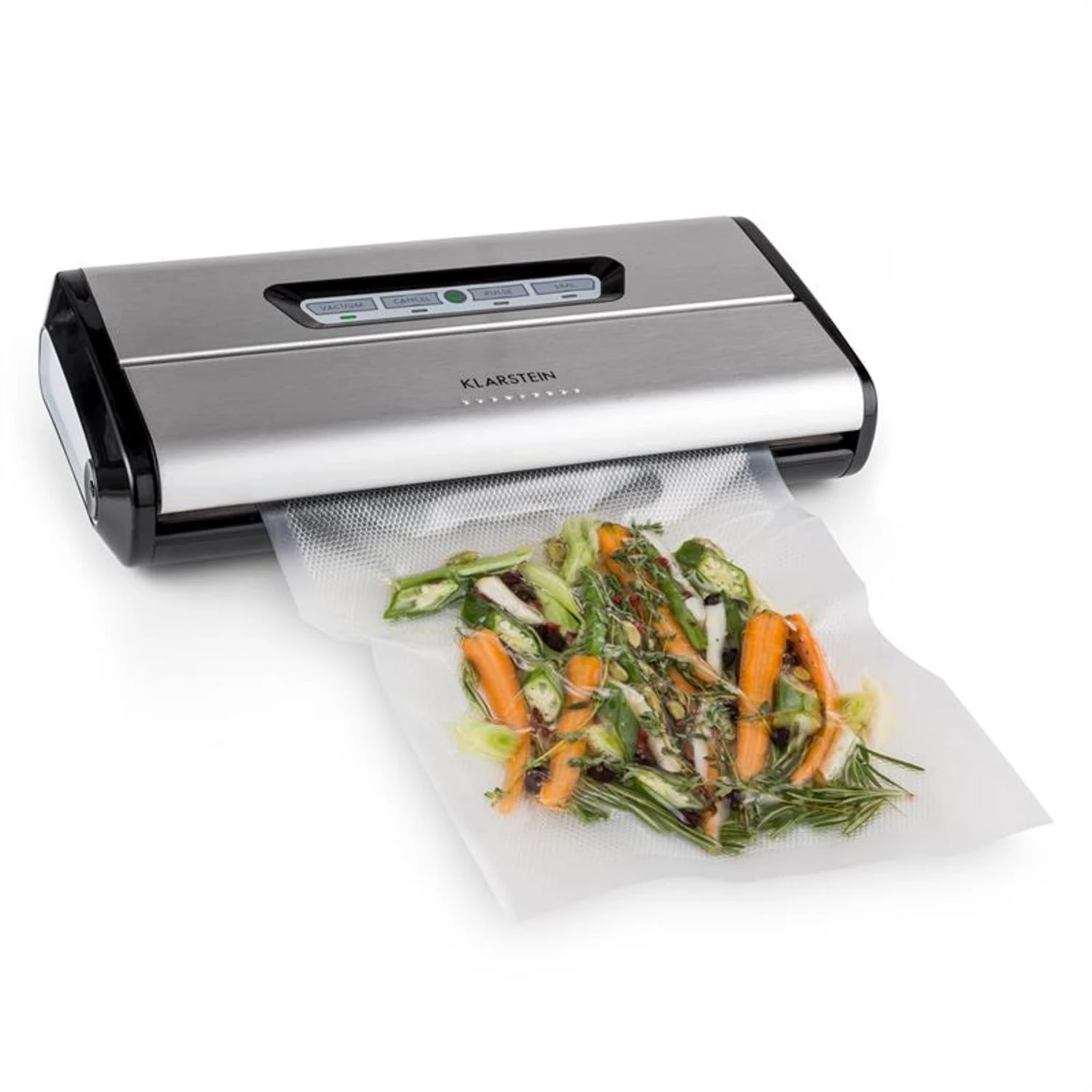 Foodlocker Vakuumierer Edelstahl 0,8 Bar 16 L/min 2 Foodlocker Vakuumierer Edelstahl 0,8 Bar 16 L/min – Bild 2