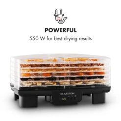 Bananarama Dörrautomat Schwarz 550W Trockner Dehydrator 6 Etagen -Bestes Haushaltsgeräte Geschäft 10027831 yy 0004 logo Klarstein Bananarama Doerrautomat schwarz reedit