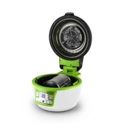 VitAir Turbo Heißluftfritteuse Grün-weiß 1400W Grillen Backen 9l -Bestes Haushaltsgeräte Geschäft 10028288 yy 0007 titel 06 Klarstein VitAir Heissluftfritteuse gruen weiss