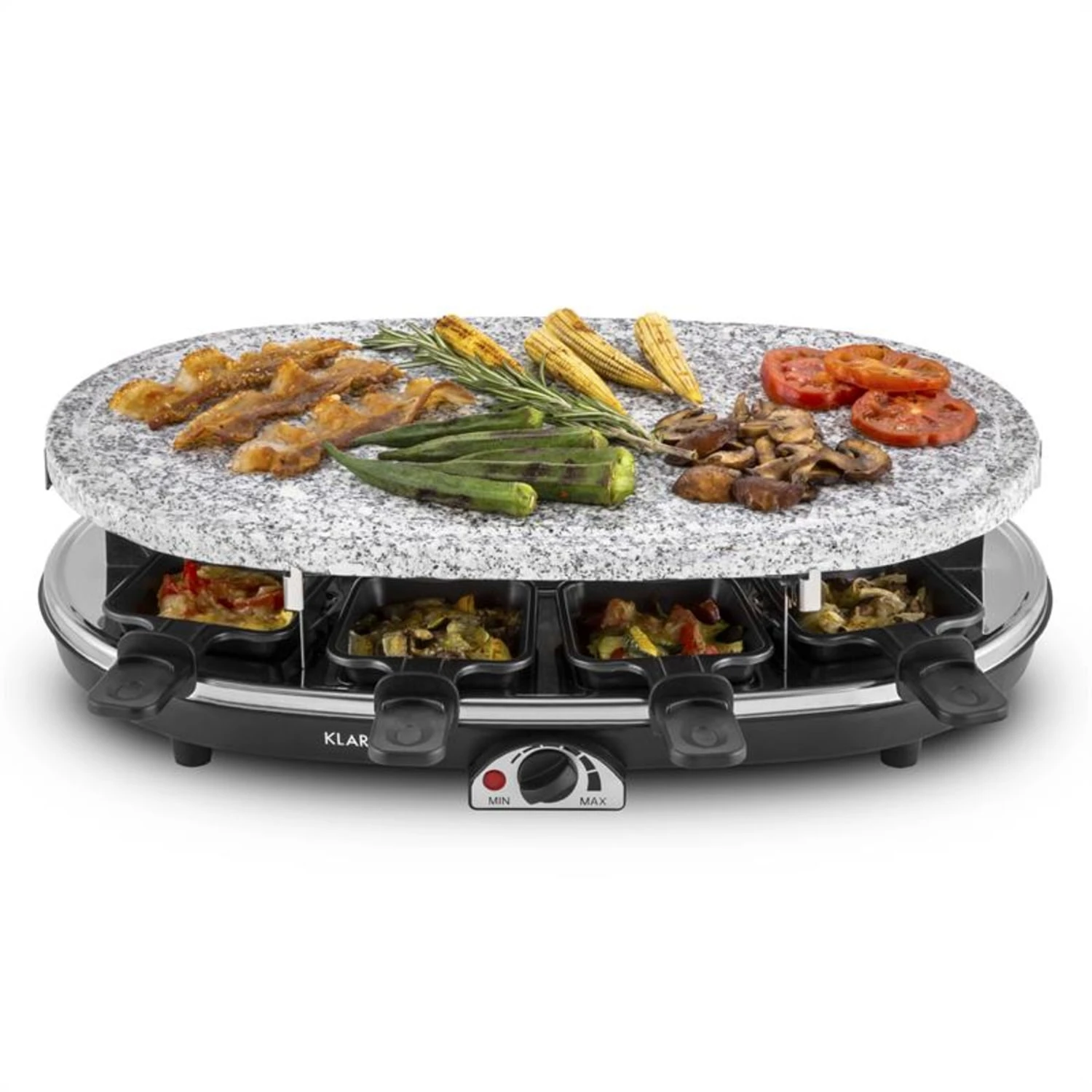 Steaklette Raclettegrill 1500 W Granit-Natursteinplatte 8 Personen 3 Steaklette Raclettegrill 1500 W Granit-Natursteinplatte 8 Personen – Bild 3