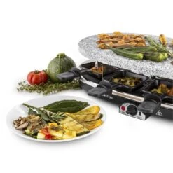 Steaklette Raclettegrill 1500 W Granit-Natursteinplatte 8 Personen 11 Steaklette Raclettegrill 1500 W Granit-Natursteinplatte 8 Personen -Bestes Haushaltsgeräte Geschäft 10028449 yy 0005 titel Klarstein Steaklette Raclette Natursteingrill