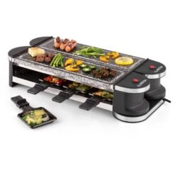 Tenderloin 100 Raclette-Grill 1200 W (2x600W) 8 Personen 2x Naturstein -Bestes Haushaltsgeräte Geschäft 10028579 yy 0007 logo 07 Klarstein Tenderloin Raclette Grill