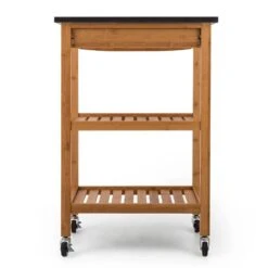 Tennessee Servierwagen Küchenwagen 4 Etagen Holz Granit Mobil -Bestes Haushaltsgeräte Geschäft 10028590 yy 0007 titel back 07 Klarstein Tennessee Kuechenwagen Trolley 3 Etagen