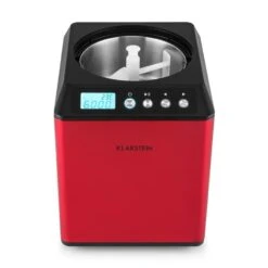 Vanilla Sky Eiscreme-Maschine Kompressor 2l 180W Edelstahl Rot -Bestes Haushaltsgeräte Geschäft 10028874 yy 0005 front Klarstein Vanilla Sky Eismaschine
