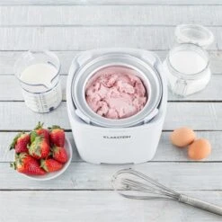 Creamberry Eiscremebereiter Flaschenkühler Frozen Yogurt 1,5l Weiß -Bestes Haushaltsgeräte Geschäft 10028925 yy 0004 ambient Klarstein Creamberry Eisbereiter reedit