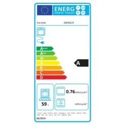 Vilhelmine Backofen 55 L Einbau Energieeffizienzklasse A Schwarz -Bestes Haushaltsgeräte Geschäft 10030225 energy label