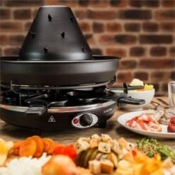 Taste Volcano Tartarengrill Raclettegrill 1500 W 6 Personen Schwarz -Bestes Haushaltsgeräte Geschäft 10030307 yy 0003 ambient Klarstein Taste Volcano Tartarengrill