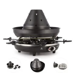 Taste Volcano Tartarengrill Raclettegrill 1500 W 6 Personen Schwarz -Bestes Haushaltsgeräte Geschäft 10030307 yy 0006 detail Klarstein Tataren Grill Raclette Grill
