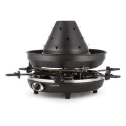 Taste Volcano Tartarengrill Raclettegrill 1500 W 6 Personen Schwarz -Bestes Haushaltsgeräte Geschäft 10030307 yy 0007 front Klarstein Tataren Grill Raclette Grill