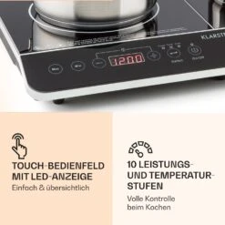 VariCook Slim Doppel-Induktionskochplatte 3500 W Timer 240° C Touch 9 VariCook Slim Doppel-Induktionskochplatte 3500 W Timer 240° C Touch -Bestes Haushaltsgeräte Geschäft 10030684 de 0004 logo