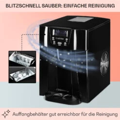 Ice Volcano 2G Eismaschine LED 12kg Je 24h 2l 6-12min Schwarz 13 Ice Volcano 2G Eismaschine LED 12kg Je 24h 2l 6-12min Schwarz -Bestes Haushaltsgeräte Geschäft 10030844 DE 0005 usp