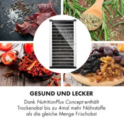 Fruit Jerky 14 Dörrautomat 1000W 30 Bis 70 °C 14 Etagen LC-Display -Bestes Haushaltsgeräte Geschäft 10031317 de 0005 logo