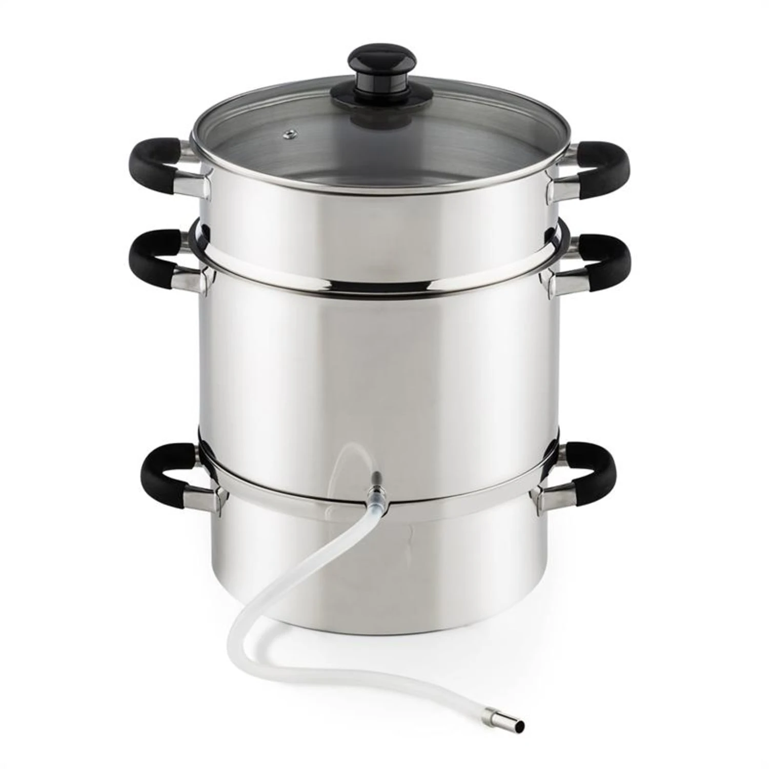 Applebee Dampf-Entsafter Elektrisch 1500W Ø25cm 8 Liter Edelstahl 2 Applebee Dampf-Entsafter Elektrisch 1500W Ø25cm 8 Liter Edelstahl – Bild 2