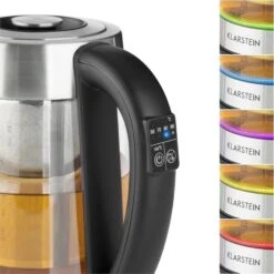 Ostfriese Wasserkocher 2-in-1 Teekocher 1,7L 2200W LED Edelstahl Glas 8 Ostfriese Wasserkocher 2-in-1 Teekocher 1,7L 2200W LED Edelstahl Glas -Bestes Haushaltsgeräte Geschäft 10031479 yy 0004 detail Klarstein Ostfriese Wasserkocher Edelstahl Glas