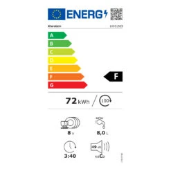 Amazonia 8 Geschirrspülmaschine 1620 Watt 8 Maßgedecke 49 DB Aquastop 13 Amazonia 8 Geschirrspülmaschine 1620 Watt 8 Maßgedecke 49 DB Aquastop -Bestes Haushaltsgeräte Geschäft 10031525 energy label