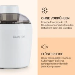 Schneeflöckchen Eiscremebereiter Thermoelektrisch 700ml Leise Weiß -Bestes Haushaltsgeräte Geschäft 10031663 de 0003 logo