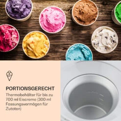 Schneeflöckchen Eiscremebereiter Thermoelektrisch 700ml Leise Weiß -Bestes Haushaltsgeräte Geschäft 10031663 de 0005 logo