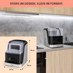 Kristall Eiswürfelmaschine Kristalleis 2 Größen 2,5l Wassertank -Bestes Haushaltsgeräte Geschäft 10031891 de 0006 usp
