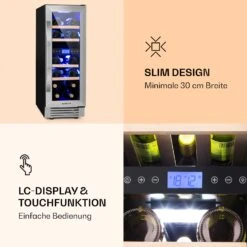 Vinovilla 17 Built-In Duo Weinkühlschrank 2 Zonen 53l 17 Fl. Glastür -Bestes Haushaltsgeräte Geschäft 10032030 de 0005 logo