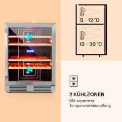 Vinovilla 43 Built-In Duo Weinkühlschrank 2 Zonen 129l 43 Fl Glastür -Bestes Haushaltsgeräte Geschäft 10032031 de 0004 logo