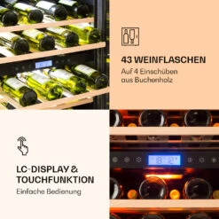 Vinovilla 43 Built-In Duo Weinkühlschrank 2 Zonen 129l 43 Fl Glastür -Bestes Haushaltsgeräte Geschäft 10032031 de 0005 logo