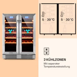 Vinovilla 42 Twin Built-In Duo Weinkühlschrank 2 Zonen 126l 42 Fl Glas -Bestes Haushaltsgeräte Geschäft 10032032 de 0004 logo