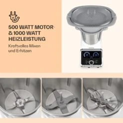 GrandPrix Küchenmaschine 500W / 1000W 2,5l Edelstahl-Rührschüssel -Bestes Haushaltsgeräte Geschäft 10032089 de 0003 logo