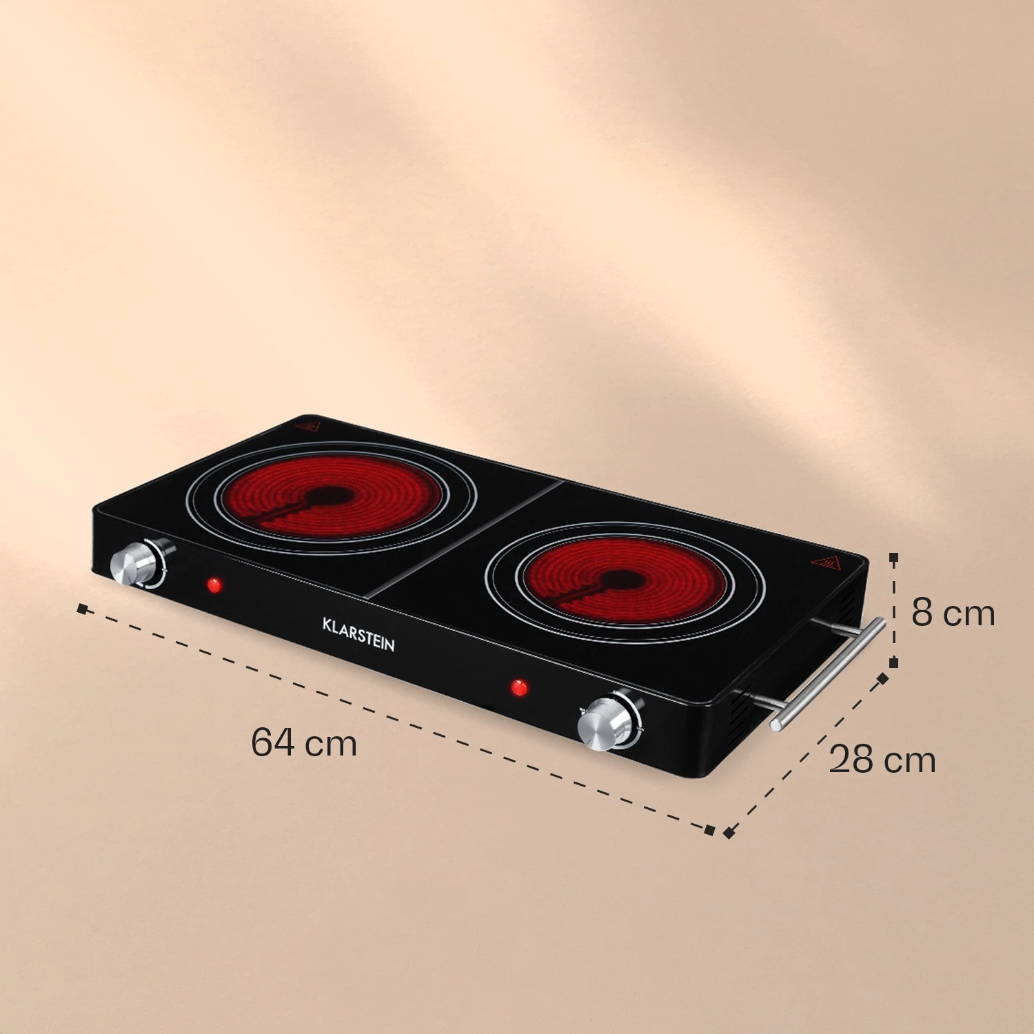 VariCook Duo Kochplatte 3000W Edelstahlgehäuse Tragegriffe 6 VariCook Duo Kochplatte 3000W Edelstahlgehäuse Tragegriffe – Bild 6