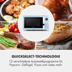 Fine Dinesty 2-in-1-Mikrowelle: 23l 800W / Grill: 1000W Blau -Bestes Haushaltsgeräte Geschäft 10032201 de 0005 logo