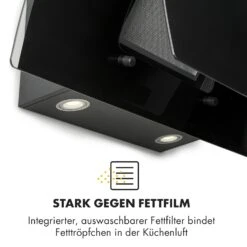 Sabia 90 Dunstabzugshaube 90cm 600m³/h LEDs 3 Leistungsstufen Schwarz -Bestes Haushaltsgeräte Geschäft 10032292 de 0009 logo