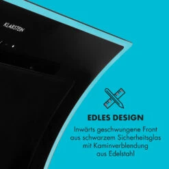 Sabia 90 Dunstabzugshaube 90cm 600m³/h LEDs 3 Leistungsstufen Schwarz -Bestes Haushaltsgeräte Geschäft 10032292 de 0010 logo