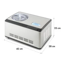 Dolce Bacio Eiscremebereiter Kompressor 2l LCD-Display Touch Edelstahl -Bestes Haushaltsgeräte Geschäft 10032322 yy 0010 logo Klarstein Dolce Bacio Eiscremebereiter Edelstahl