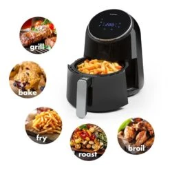 AirVital Heißluftfritteuse 1300W 2,5l CeraPlus-Antihaft Touch Schwarz -Bestes Haushaltsgeräte Geschäft 10032332 yy 0003 logo Klarstein AirVital Heissluftfritteuse 1300W schwarz