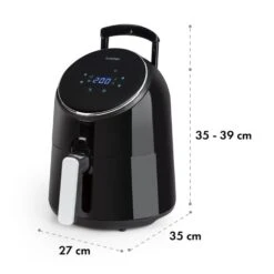 AirVital Heißluftfritteuse 1300W 2,5l CeraPlus-Antihaft Touch Schwarz -Bestes Haushaltsgeräte Geschäft 10032332 yy 0010 logo Klarstein AirVital Heissluftfritteuse 1300W schwarz