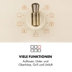 Victoria Einbaubackofen Retro-Design 9 Funktionen 50-250°C Elfenbein -Bestes Haushaltsgeräte Geschäft 10032485 de 0004 logo
