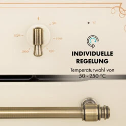 Victoria Einbaubackofen Retro-Design 9 Funktionen 50-250°C Elfenbein -Bestes Haushaltsgeräte Geschäft 10032485 de 0005 logo