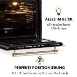 Victoria Einbaubackofen Retro-Design 9 Funktionen 50-250°C Elfenbein -Bestes Haushaltsgeräte Geschäft 10032485 de 0007 logo