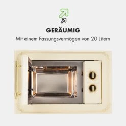 Victoria 20 Einbau-Mikrowelle, 20 L, 800 W, Grill: 1000 W, Elfenbein -Bestes Haushaltsgeräte Geschäft 10032592 de 0007 logo