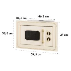 Victoria 20 Einbau-Mikrowelle, 20 L, 800 W, Grill: 1000 W, Elfenbein -Bestes Haushaltsgeräte Geschäft 10032592 yy 0010 logo