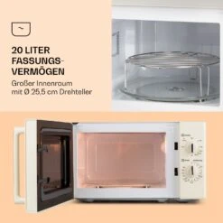 Caroline Mikrowellen-Grill 20 Ltr 700 W / 1000 W Ø 25,5cm Retro -Bestes Haushaltsgeräte Geschäft 10032641 de 0003 logo