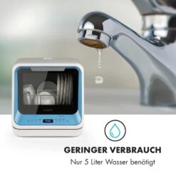 Amazonia Mini Geschirrspülmaschine 6 Programme LED-Display -Bestes Haushaltsgeräte Geschäft 10032678 de 0006 logo