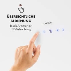 Annabelle 90 Dunstabzugshaube Glas 595 M³/h Touch-Armatur Weiß -Bestes Haushaltsgeräte Geschäft 10032685 de 0003 logo